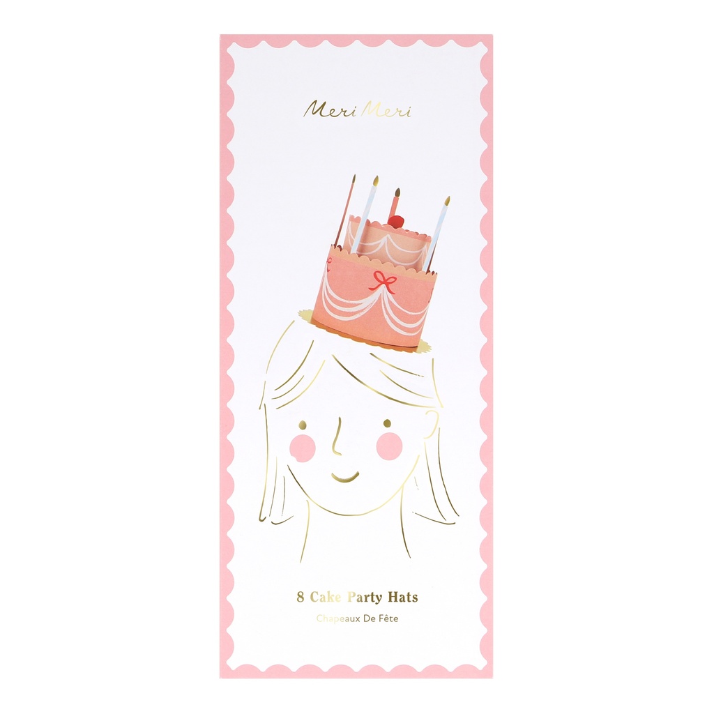Meri Meri Fancy Cake Party Hats (x 8)