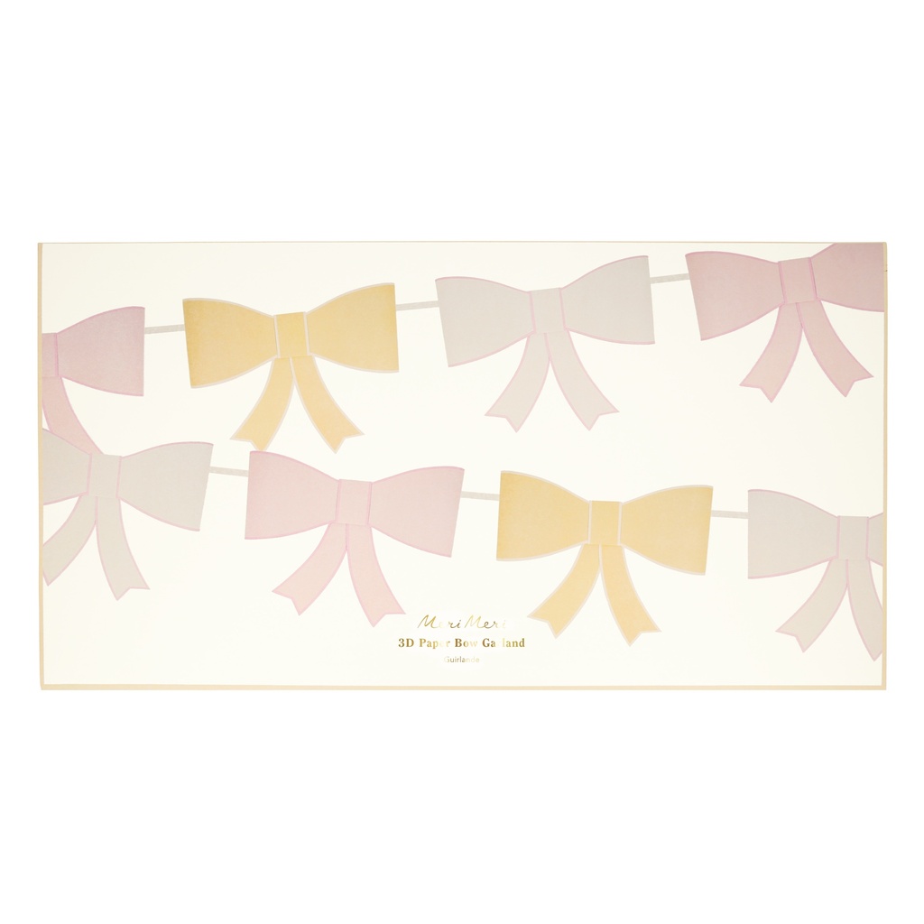 Meri Meri 3d Paper Bow Garland