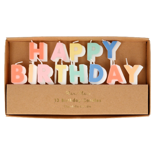 [217135] Meri Meri Happy Birthday Candle Set (x 13)