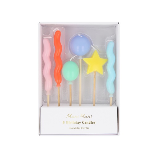 [285684] Meri Meri Balloon Candles (x 6)