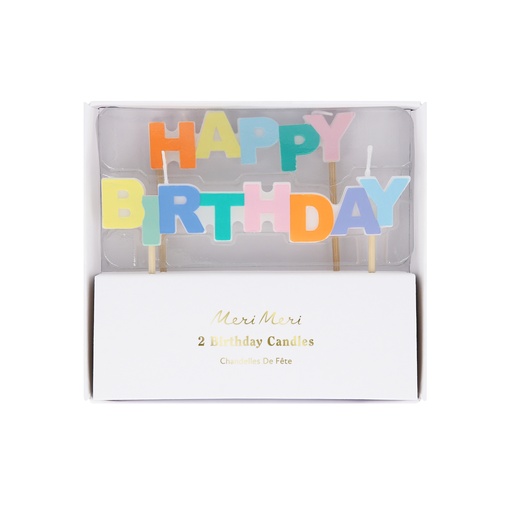 [284874] Meri Meri Happy Birthday Candle (x 2)