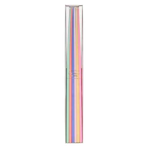 [222417] Meri Meri Mixed Tall Tapered Candles (x 12)
