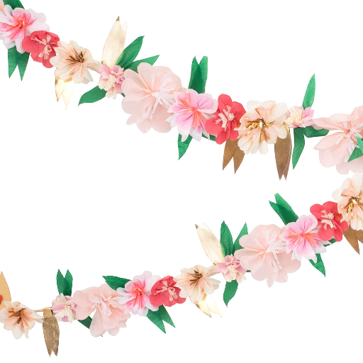 [211726] Meri Meri Rose Blossom Garland