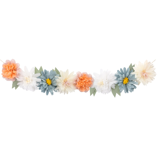 [218611] Meri Meri Flowers In Bloom Giant Garland