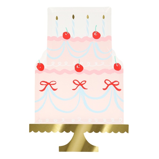 [287745] Meri Meri Fancy Cake Plates (x 8)